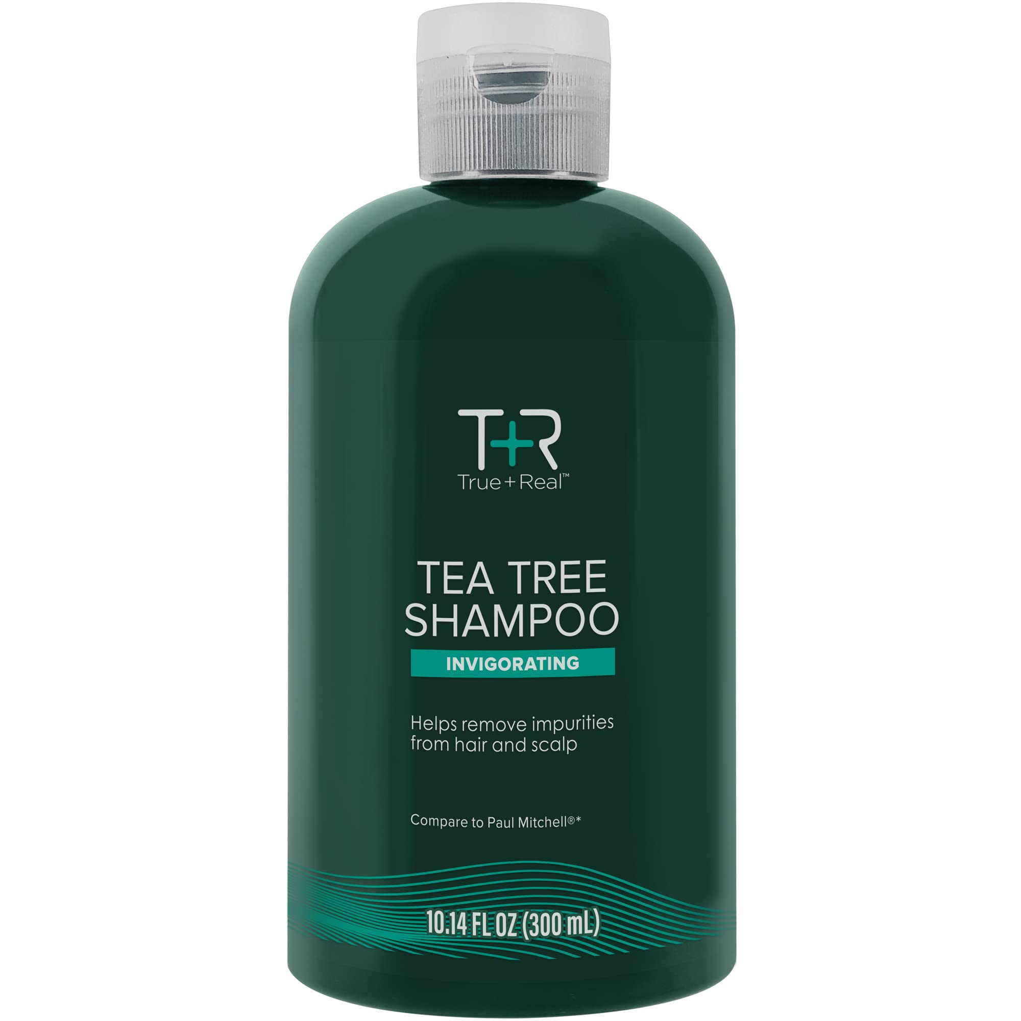 True+Real Tea Tree Shampoo, Invigorating Deep Clean for All Hair Types, Refreshing Mint Scent, 10.14 oz
True+Real Tea T