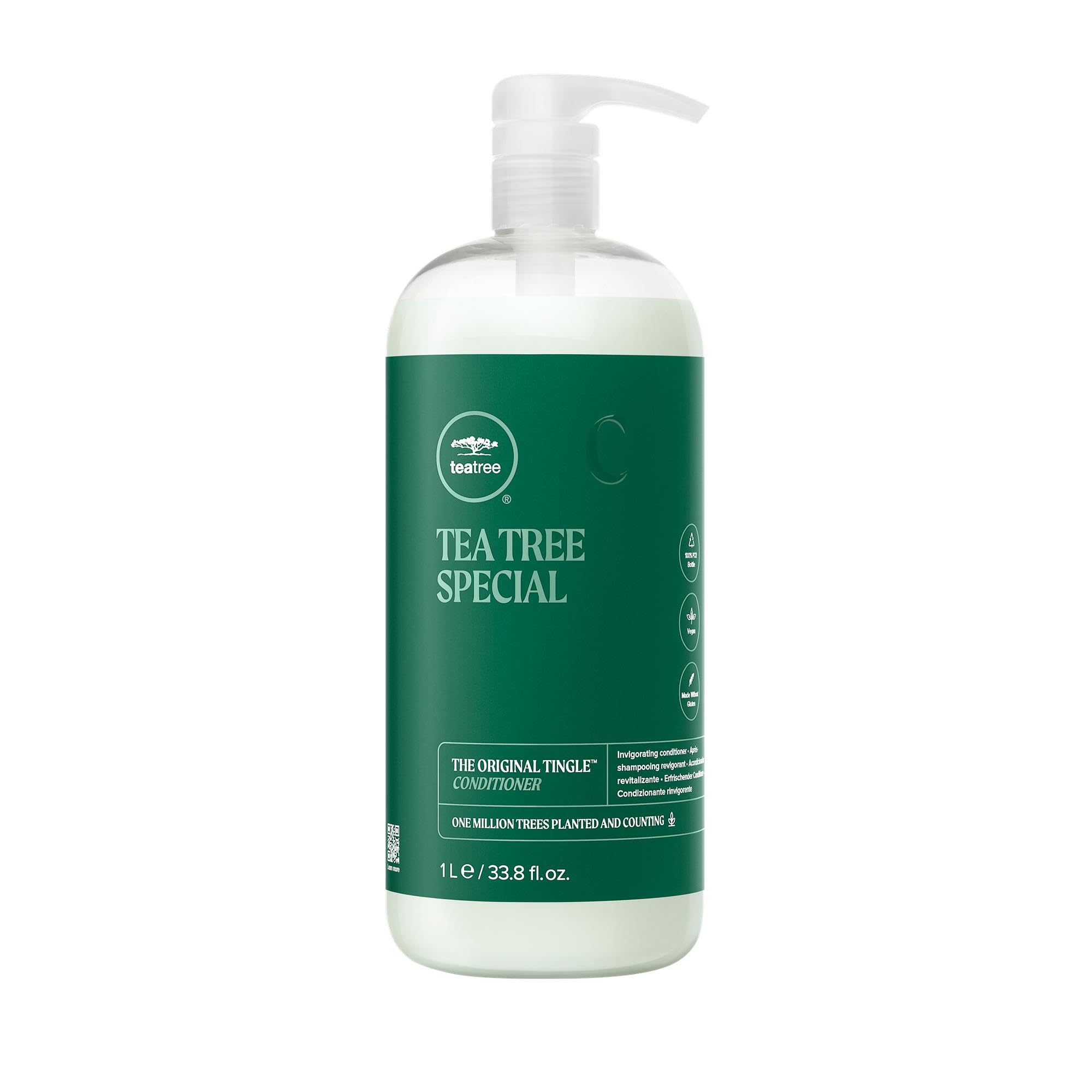 Tea Tree Special Conditioner for All Hair Types Detangles, Smoothes + Softens
Tea Tree Special Conditioner - Detangles,