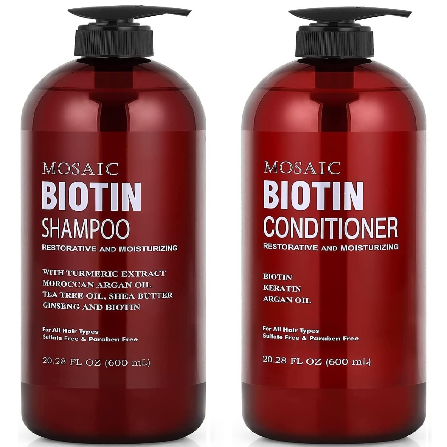 Biotin Shampoo and Conditioner Set for Hair Growth and Thickening for Women & Men
| Paraben and Sulfate Free Biotin Hai